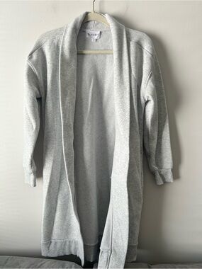 Olive & Oak Light Gray Open-Front Women's Cardigan Sweater m
